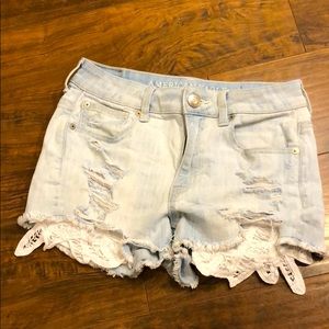 American Eagle Outfitters Hi-Rise shortie shorts